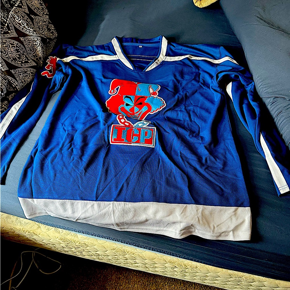 Insane clown posse joker card carnival of carnage jersey xxl custom mcl whoop